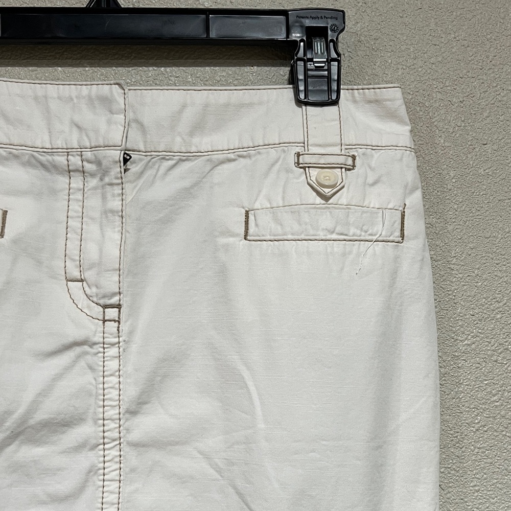 Ann Taylor Loft Off White Denim Mini Skirt - Picture 3 of 6